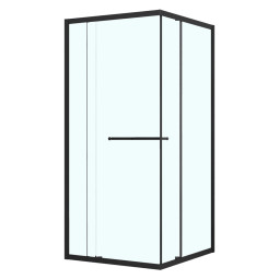 Душевой уголок Azario Monako SQS-100х100х195-MB-CL матовый черный