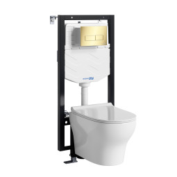 Унитаз с инсталляцией WasserKRAFT Vils 56TLT.010.ME.PG03.H001