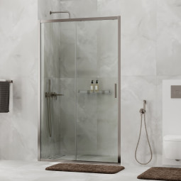 Душевая дверь WasserKRAFT Tauber 64S 200х130 64S30 никель матовый