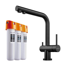 Смеситель для кухни Omoikiri Nagano-GM+Pure drop Lite 4179.8028 с водоочистителем