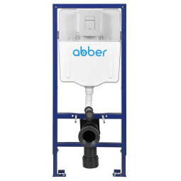 Инсталляция для унитаза Abber AC0108 с кнопкой AC0123MW