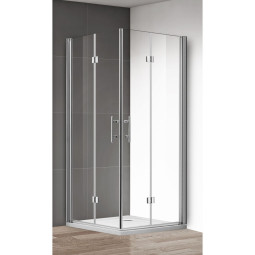Душевой уголок Cezares 100х90 ECO-O-ASH-2-90/100-C-Cr