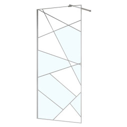 Душевая перегородка Azario Walk-in 100х195 AZ-271-100-CH-CGP графический принт
