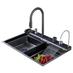 Кухонная мойка Cerutti Gloria Pro Nano Black 46х75 10578