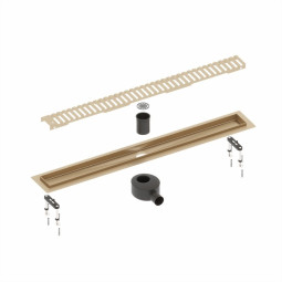 Душевой лоток Timo Drain System 70 DS230107/17 золото матовое