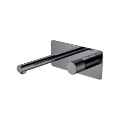 Смеситель для раковины Boheme Stick 125-SGM.4 c ручкой Spirale