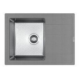 Кухонная мойка Florentina Комби 650 21.390.B0650.307 серый шелк