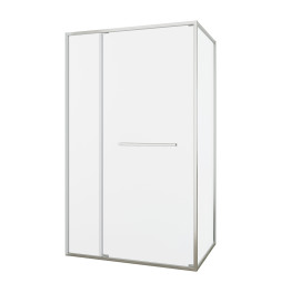 Душевой уголок Black&White Stellar Wind 120х90 S1180-1290N брашированный никель
