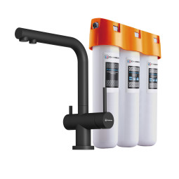 Смеситель для кухни Omoikiri Nagano-BL-P+Pure drop Lite 4047.8028P с фильтром
