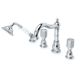 Смеситель для ванны Boheme Royal Cristal 396-Royal/CRST
