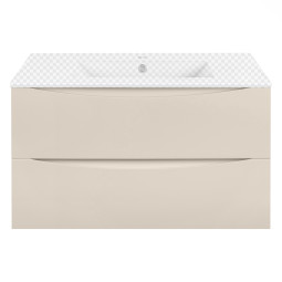 Тумба под раковину Vincea Mia Slim 90 VMC-2MC900S1MBG M.Beige Soft-touch