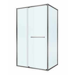 Душевой уголок Cezares Lux 80х120 LUX-AH-FS-11-120/80-C-GM оружейная сталь