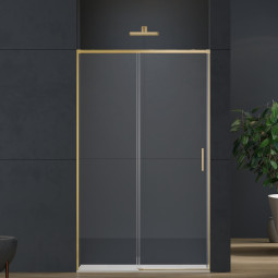 Душевая дверь Vincea Soft 2 200х100 VDS-3SO2100CLG брашированное золото
