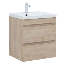 Тумба с раковиной Aquanet Нота New 60 335880 дуб светлый