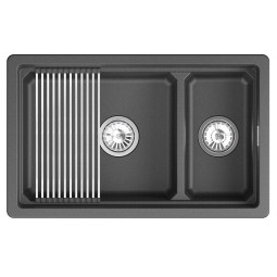 Кухонная мойка Granula Kitchen Space 73х45 KS-7304iU чёрный