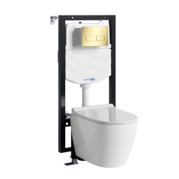 Унитаз с инсталляцией WasserKRAFT Vils 56TLT.010.ME.PG03.H002