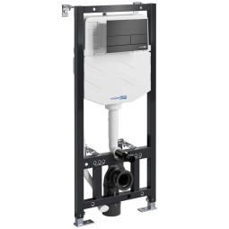 Инсталляция для унитаза WasserKRAFT Aller 10TLT.010.ME.MB04 черный матовый